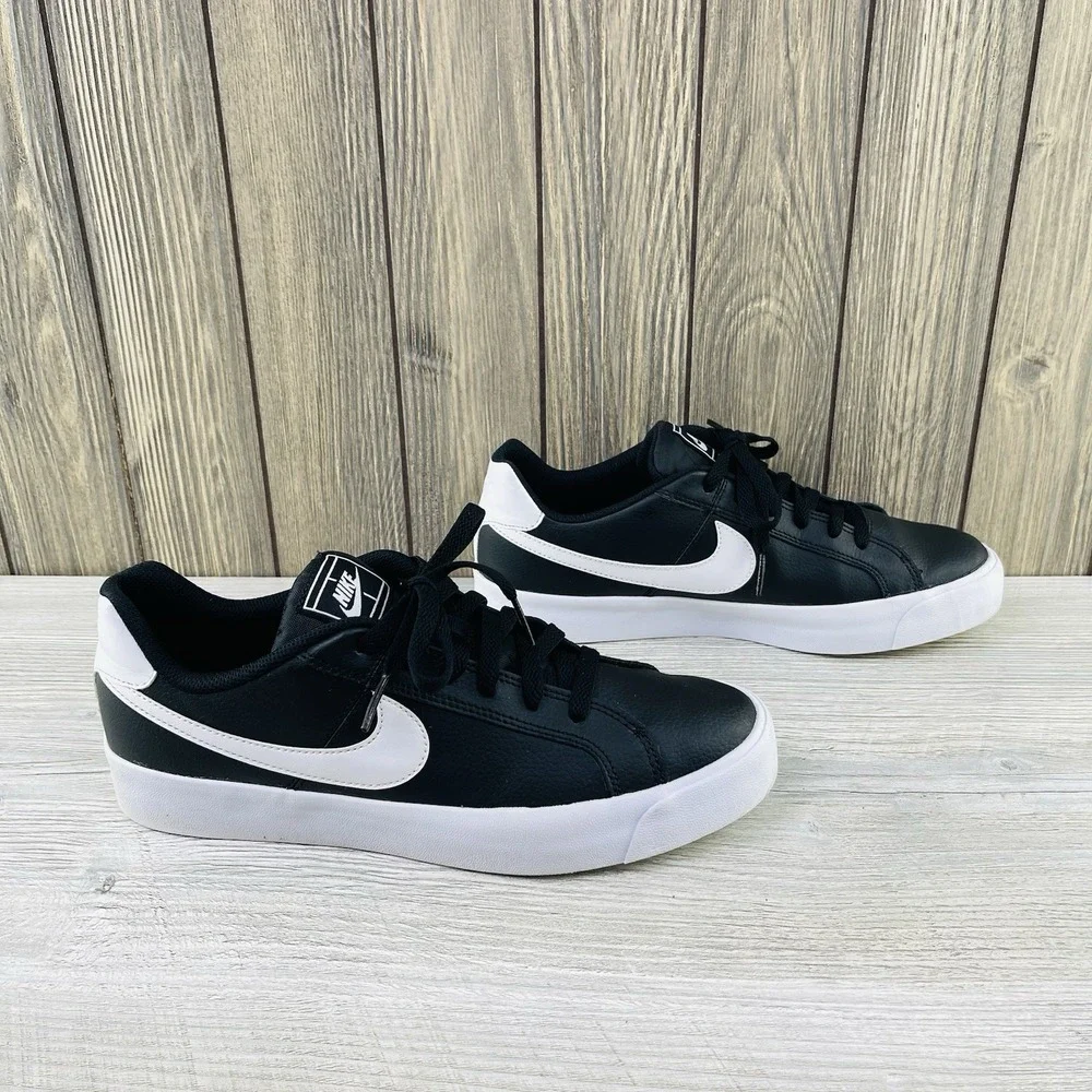 Nike Womens Court Royale AC Black Running Shoes Sneakers Size 10  (A02810-001) - Picture 2 of 13